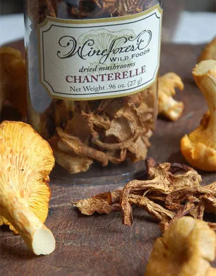 Dried Chanterelle Mushrooms Wine Forest Ltd.