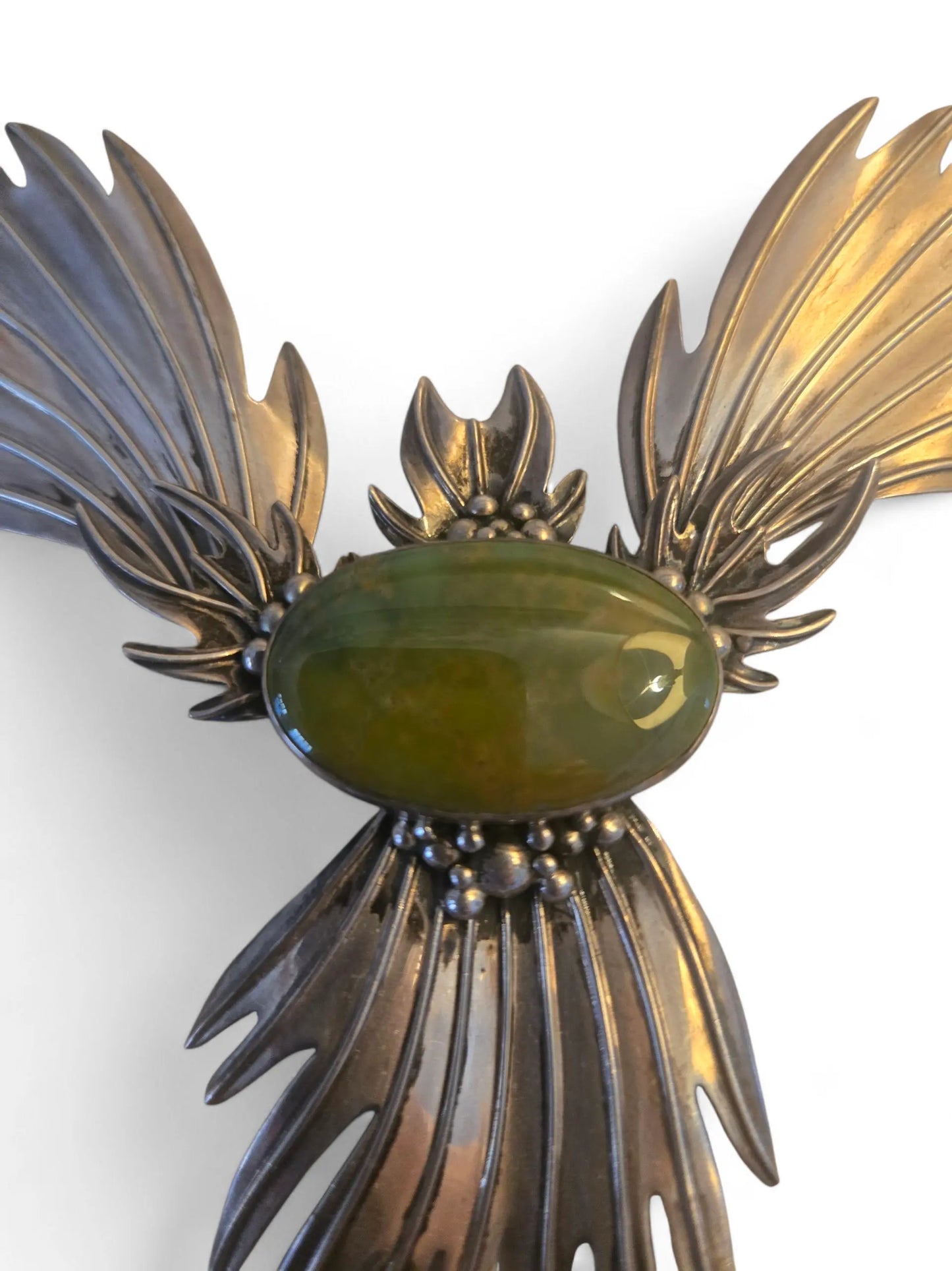 Vintage Sharon Sandoval Sterling Silver Phoenix Necklace Home Crush