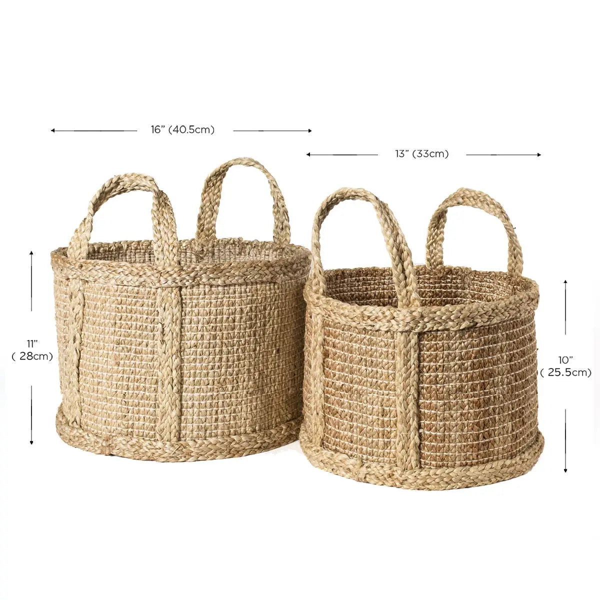 Handwoven Wicker Storage Basket • Bono Basket with Handle KORISSA