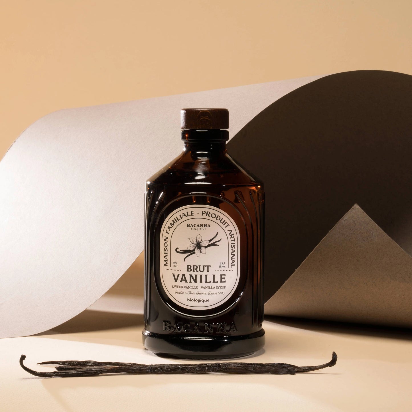 Raw Vanilla Syrup - Organic - 400 ml Bacanha USA & Canada