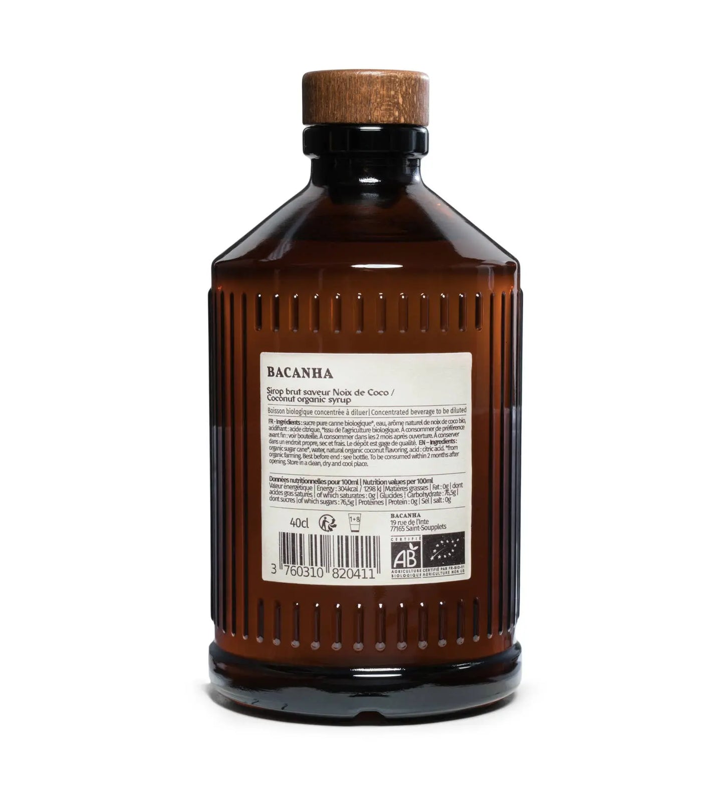 Raw Coconut Syrup - Organic - 400ml Bacanha