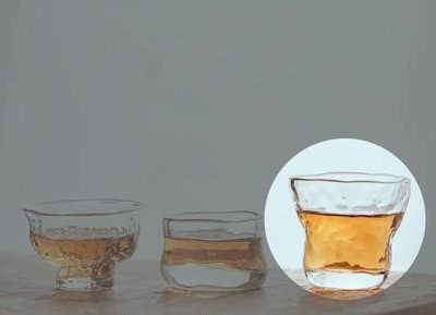 Gohobi Handmade Wabi Sabi Glass Tea Cup Gohobi (We cover U.S. import duties)