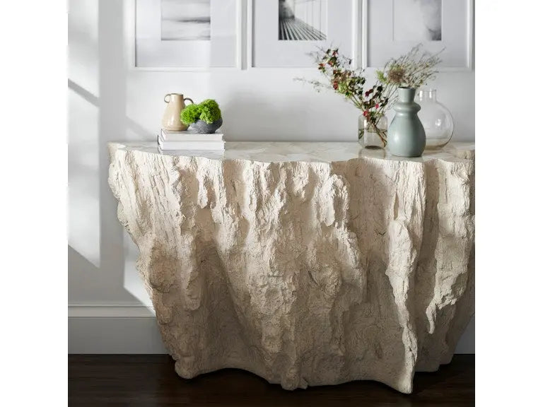 Camilla Fossil Clam Console Table Home Crush