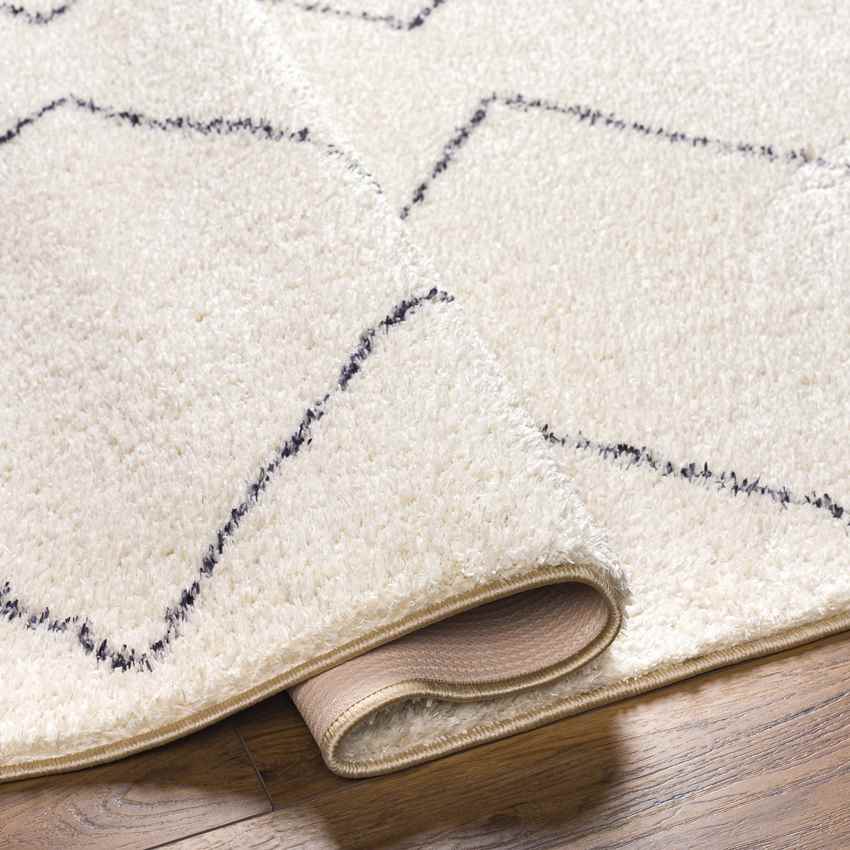 Aaliyah Global Cream/Black Washable Area Rug Mark & Day