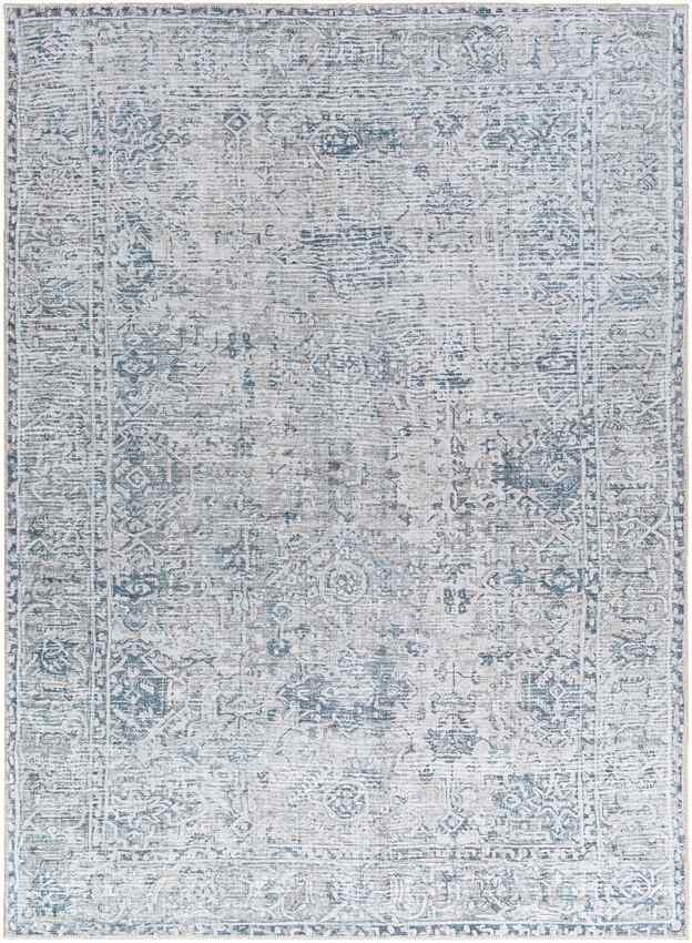 Adela Traditional Dark Blue Area Rug Mark & Day