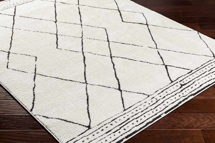 Josue Modern Ivory/Black Area Rug Mark & Day
