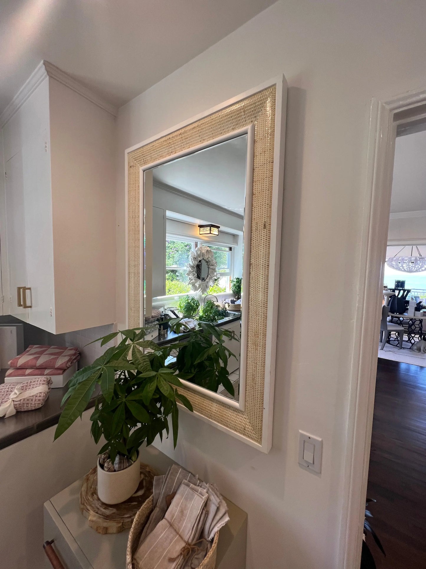 Raffia Mirror Home Crush