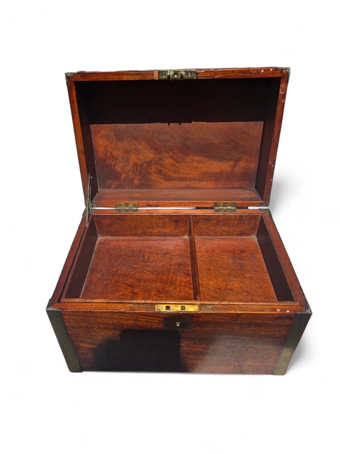 Antique English Military / Document box C. 1830 HOME CRUSH