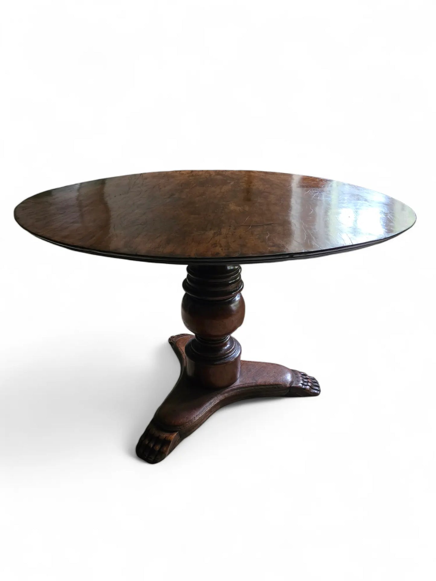Antique walnut Italian center table Home Crush