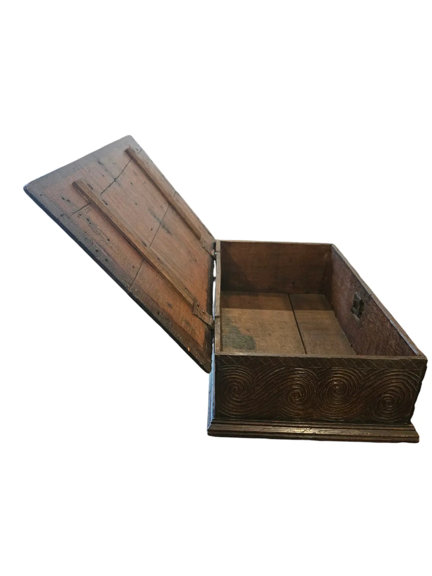 Antique carved Spanish document box HOME CRUSH