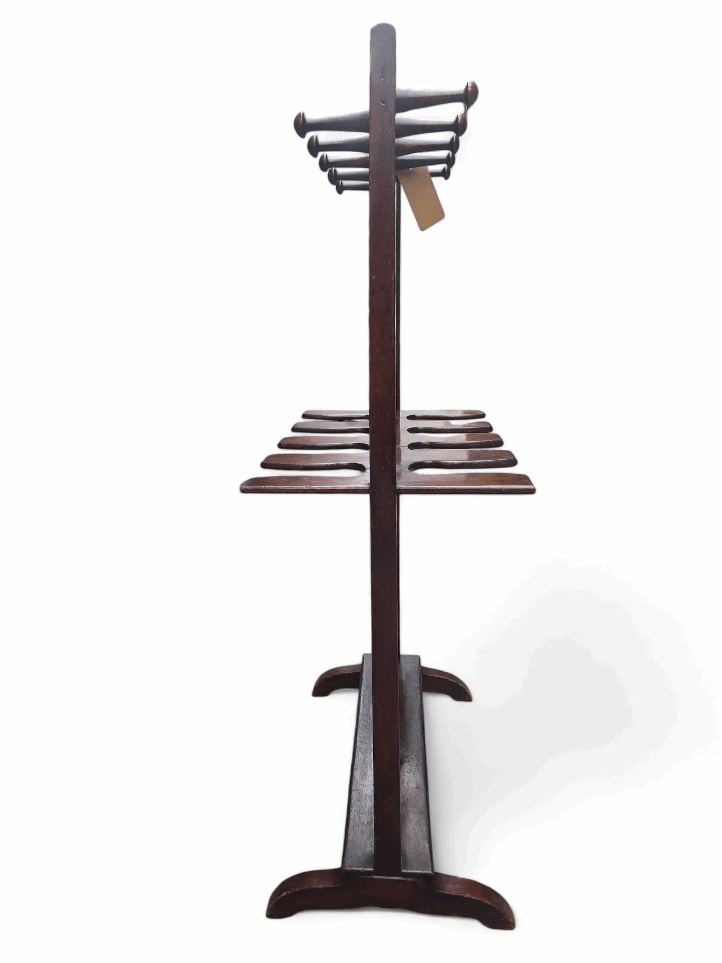 Antique English Mahogany boot rack Home Crush