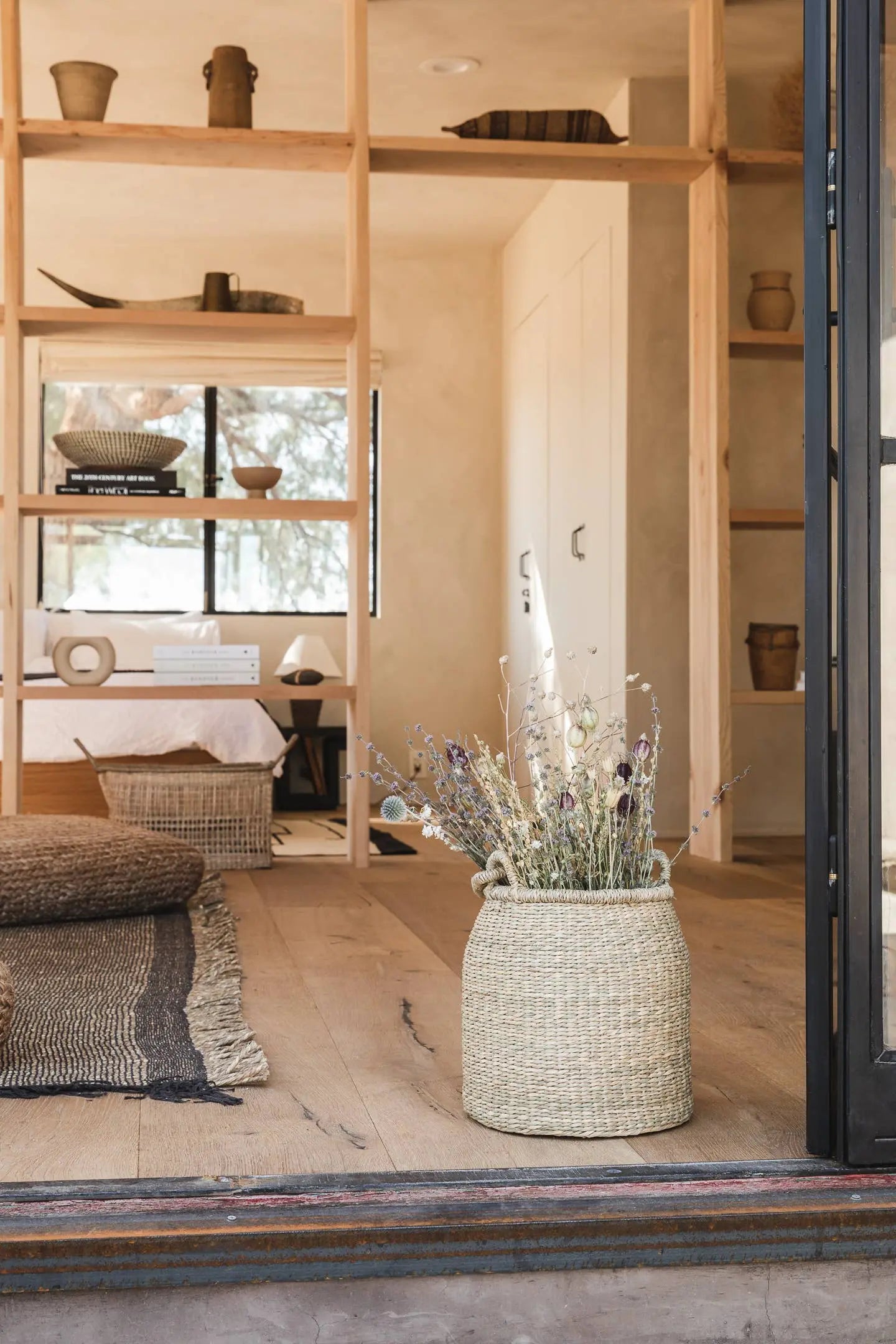 Satna Seagrass Bucket Basket SUNNY HOME