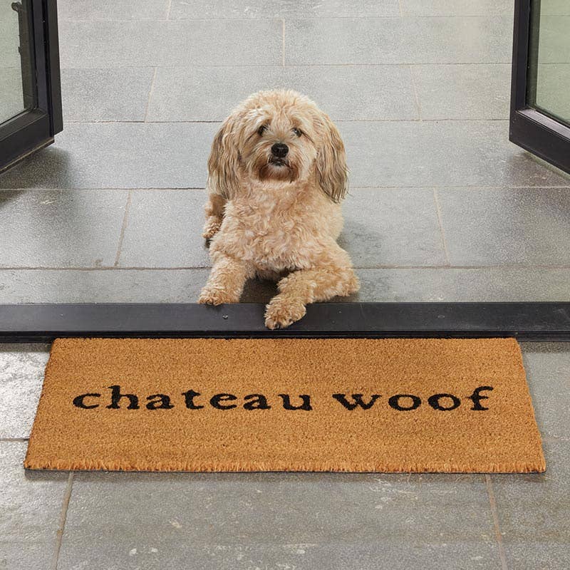 Large Doormat - Chateau Woof Santa Barbara Design Studio by Creative Brands