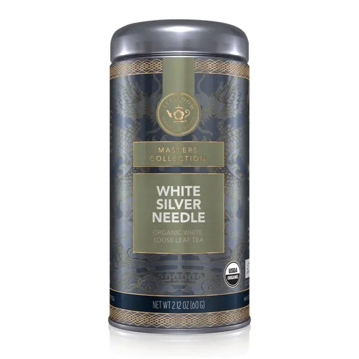 White Silver Needle Loose Leaf Tea Canister Home Crush