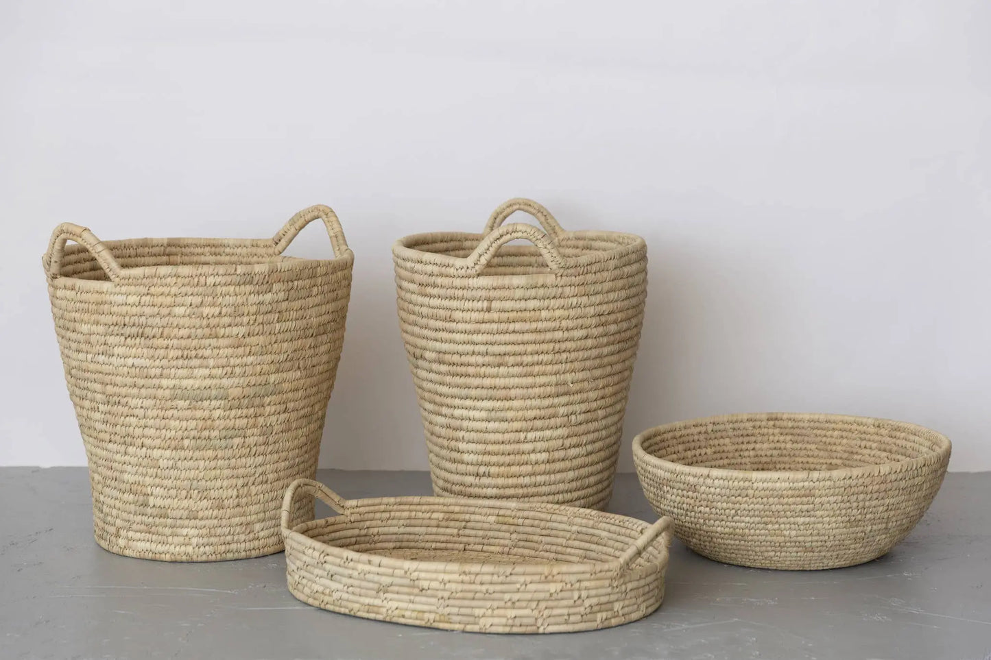 Decorative Round Bowl, palm leaf, extra large Will & Atlas