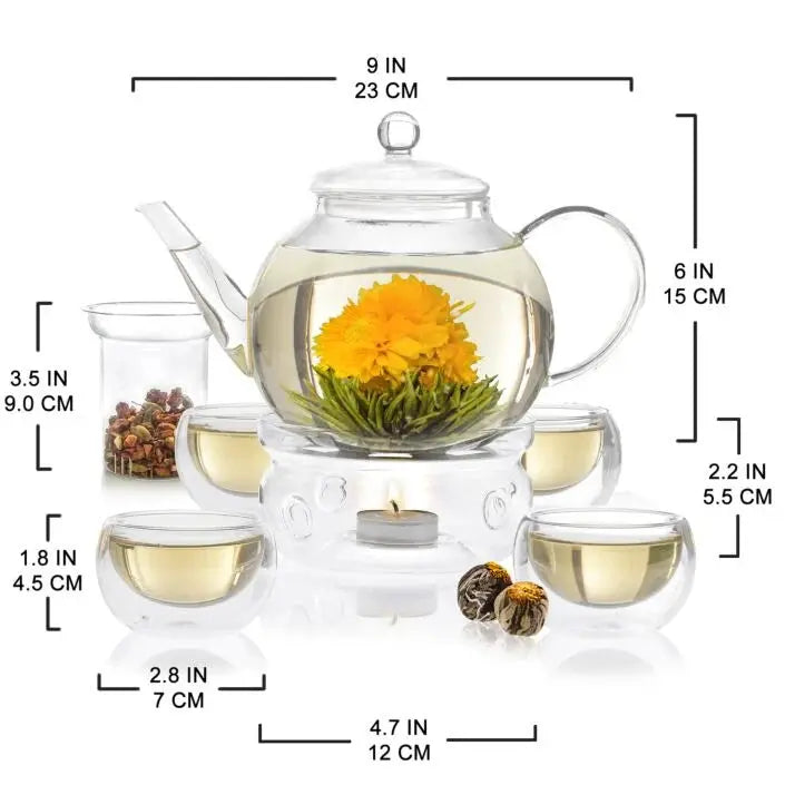 Celebration Complete Blooming Tea Set Home Crush