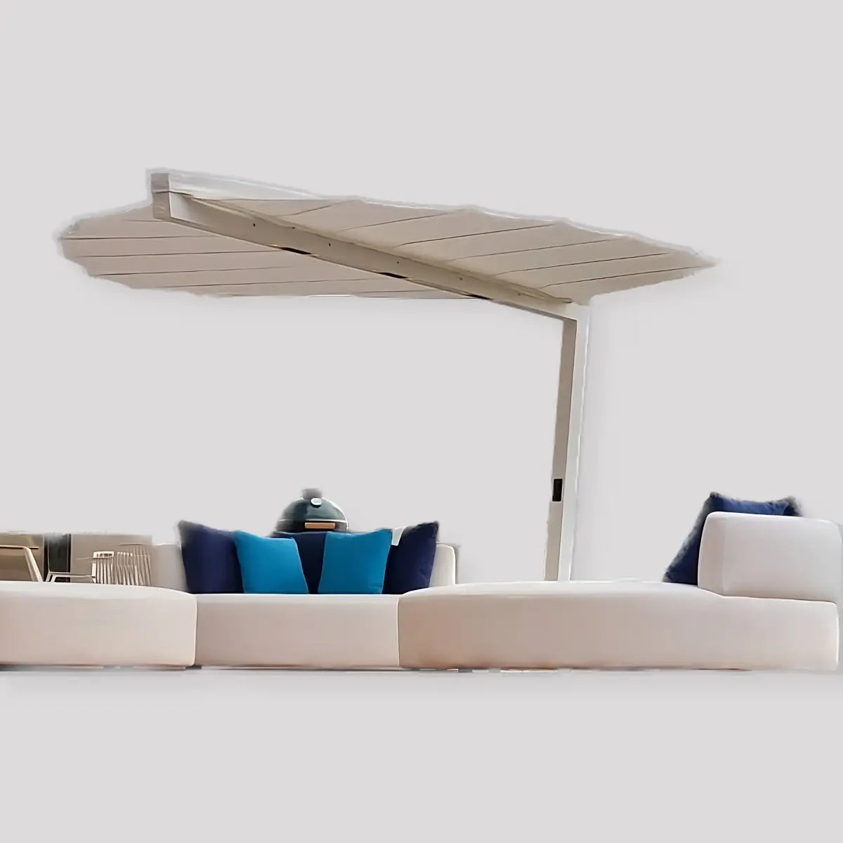 heated patio umbrella LEAF Outdoor Heating and Shading - Heatsail