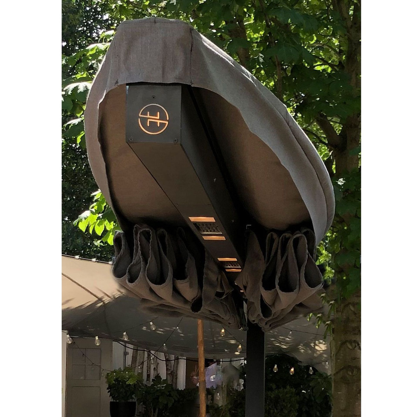 LEAF Outdoor Heater, Umbrella, and Mister by Heatsail