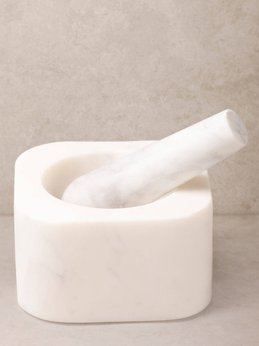 Noble Marble Mortar & Pestle Set GAURI KOHLI