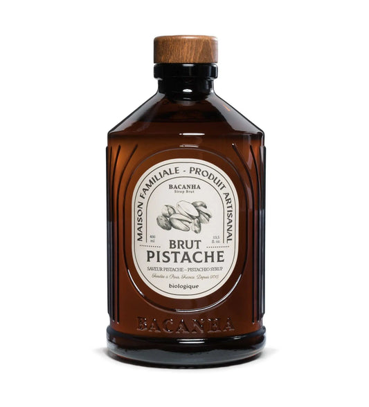 Raw Pistachio Syrup - Organic - 400ml - 13,5 fl. oz. Bacanha