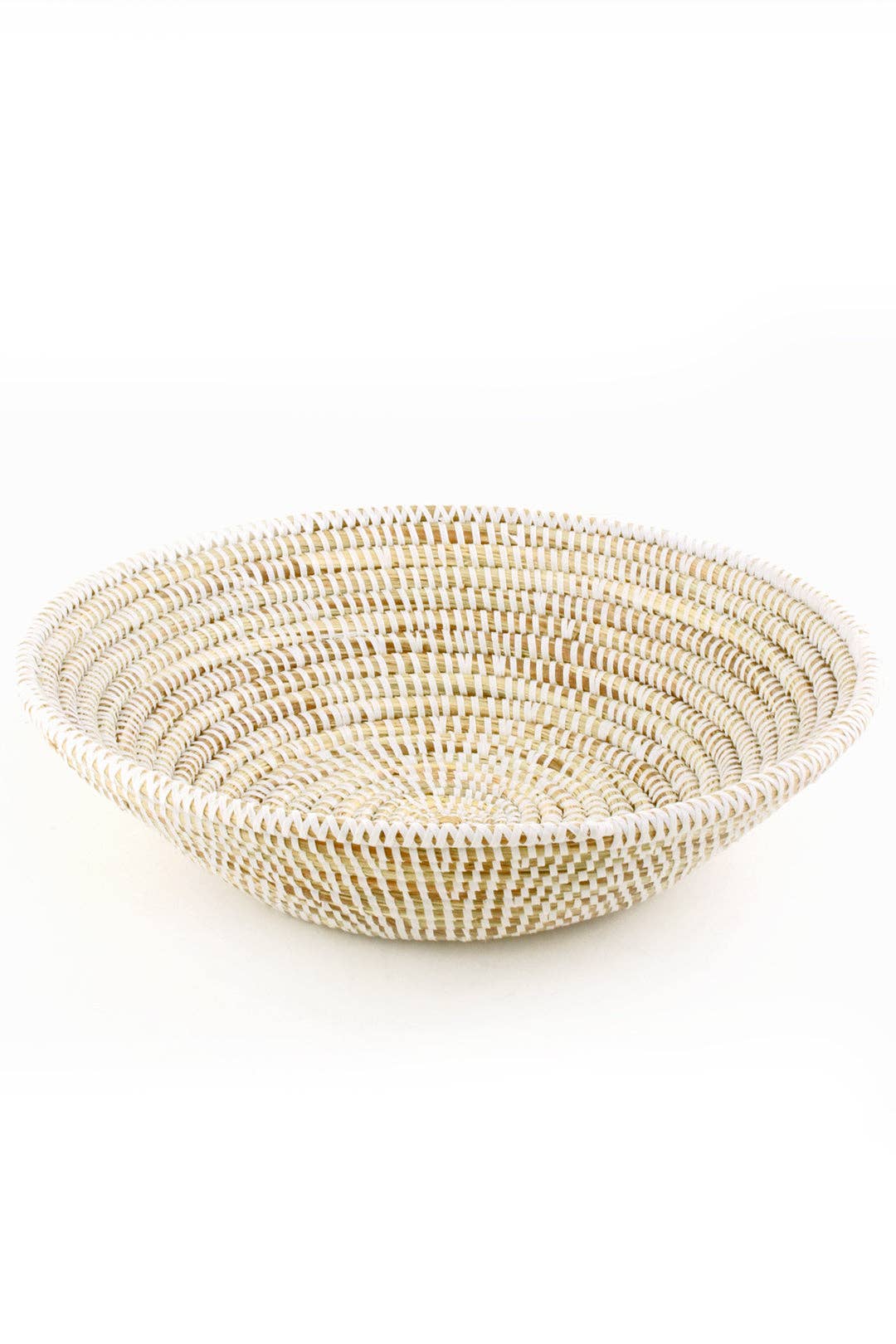Solid White Grain Basket: Large Basket