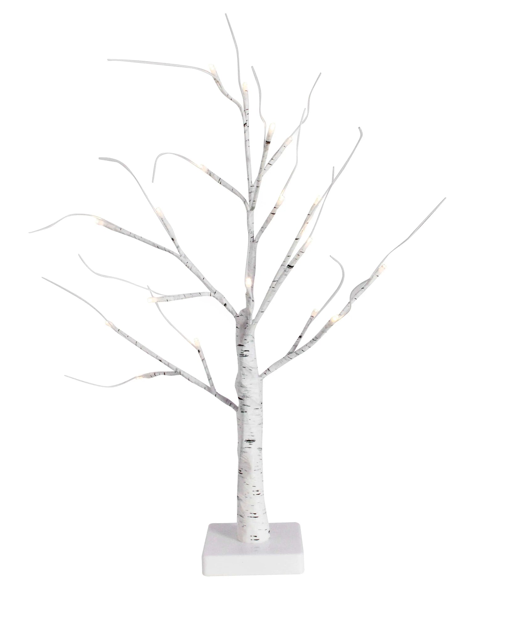 50CM Table Birch Tree 18 LED Battery Operated, Home Crush