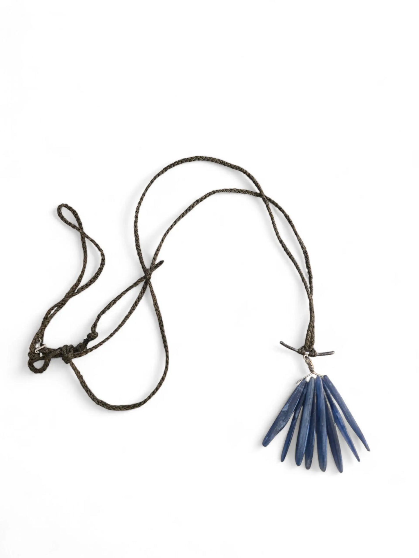 Natural Blue Kyanite Spike Necklace Home Crush