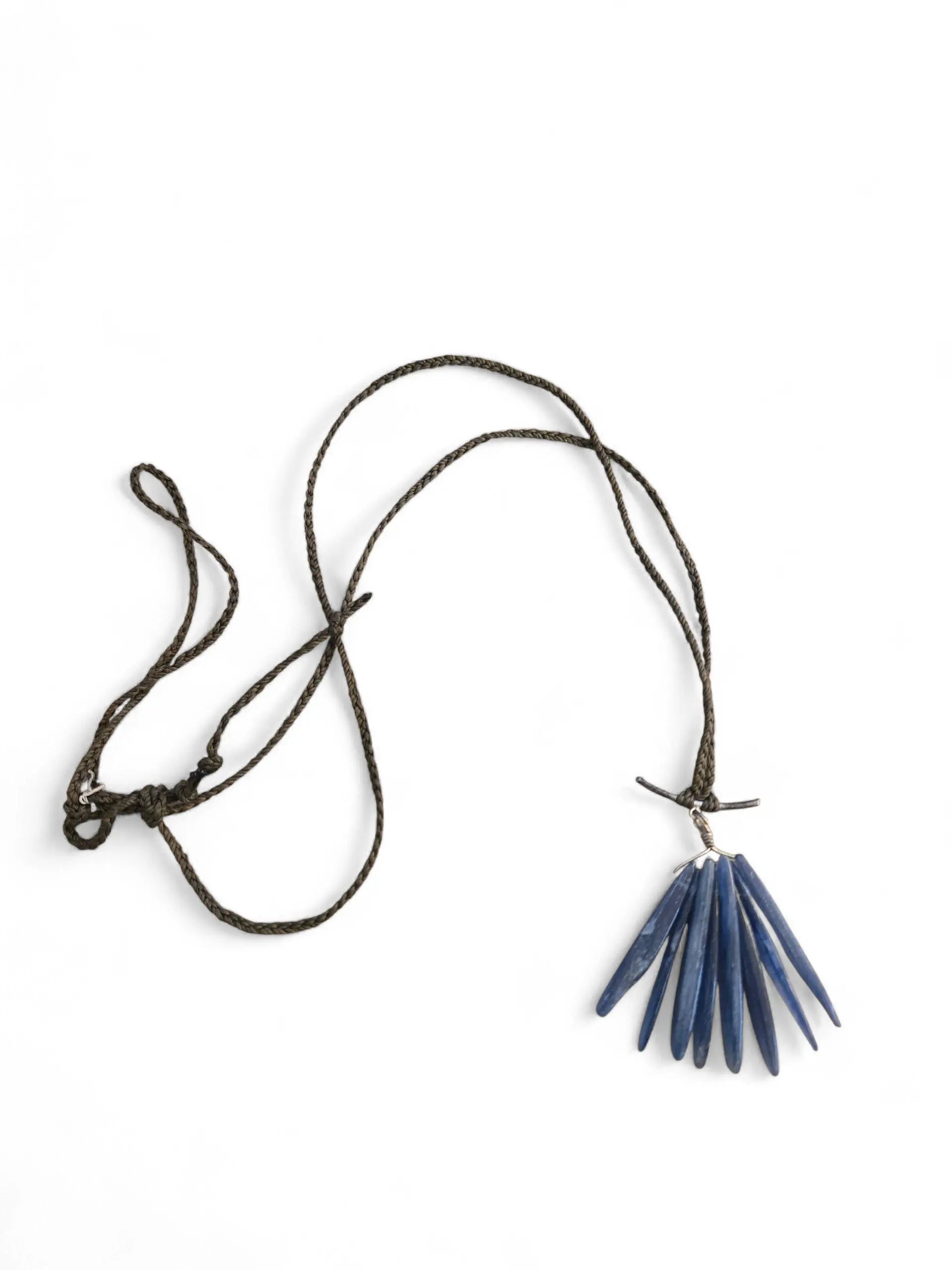 Natural Blue Kyanite Spike Necklace Home Crush
