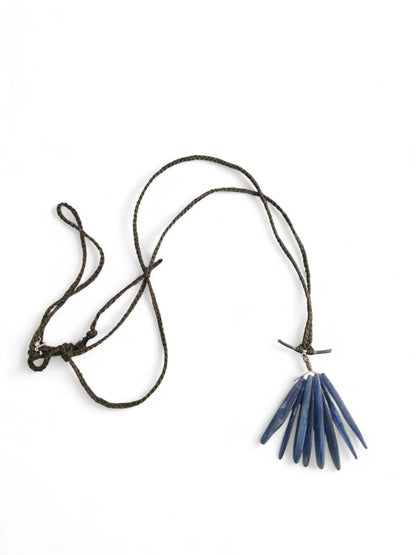 Natural Blue Kyanite Spike Necklace Home Crush