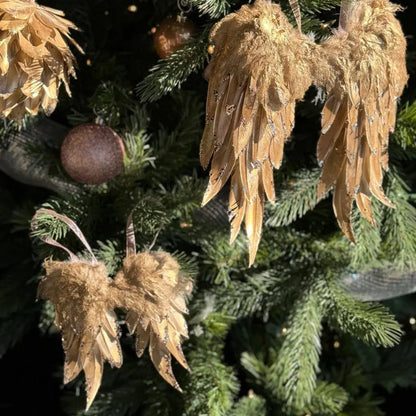 Metallic Feather Angel Wing Ornament Zucker Feather Products