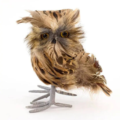 Stuffed Brown Owl Home Decor Zucker Feather Products