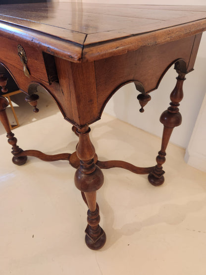 Antique French Fruitwood Side Table