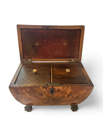 Blonde tortoise tea caddy 19th C. Home Crush