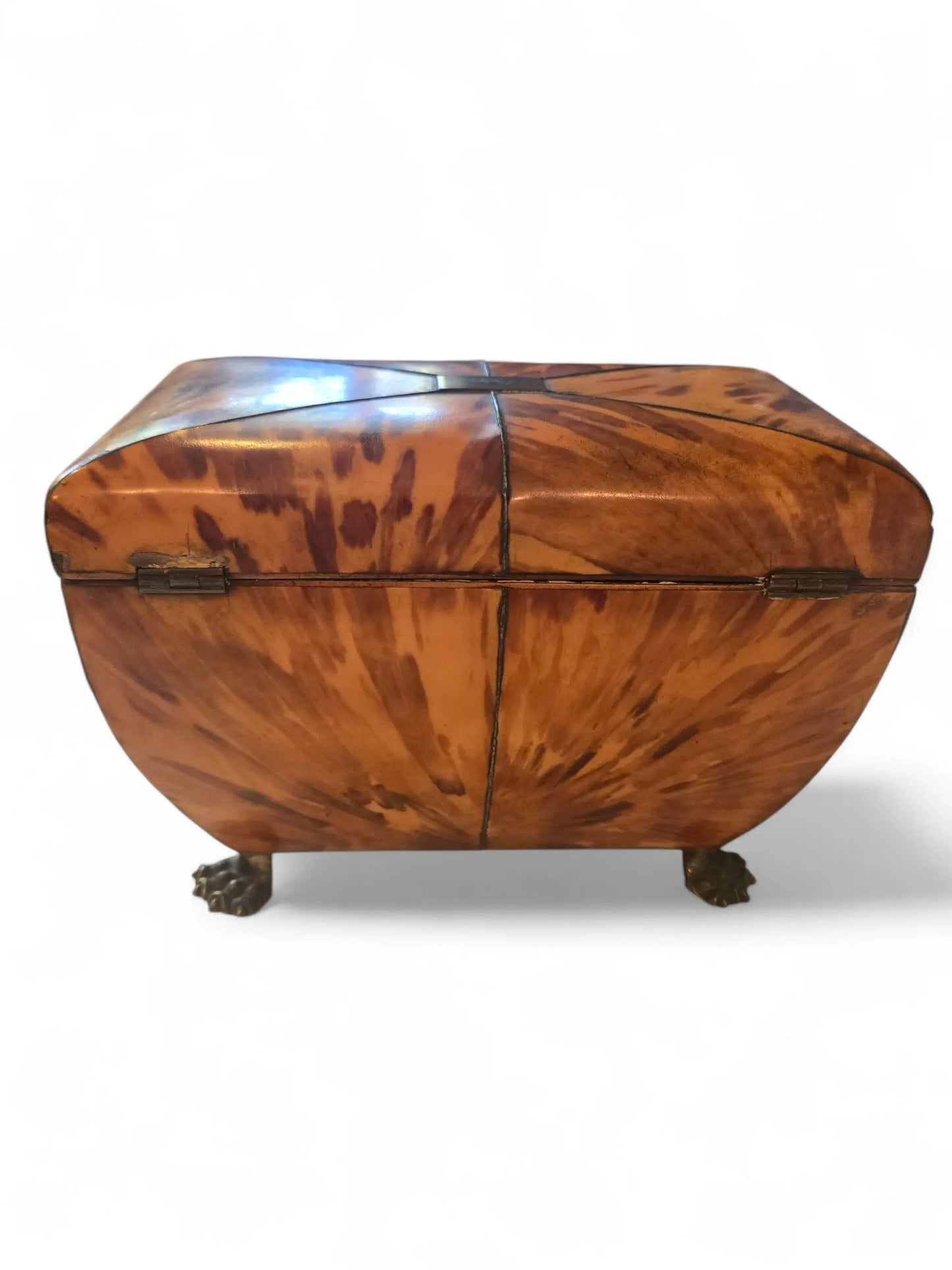 Blonde tortoise tea caddy 19th C. Home Crush