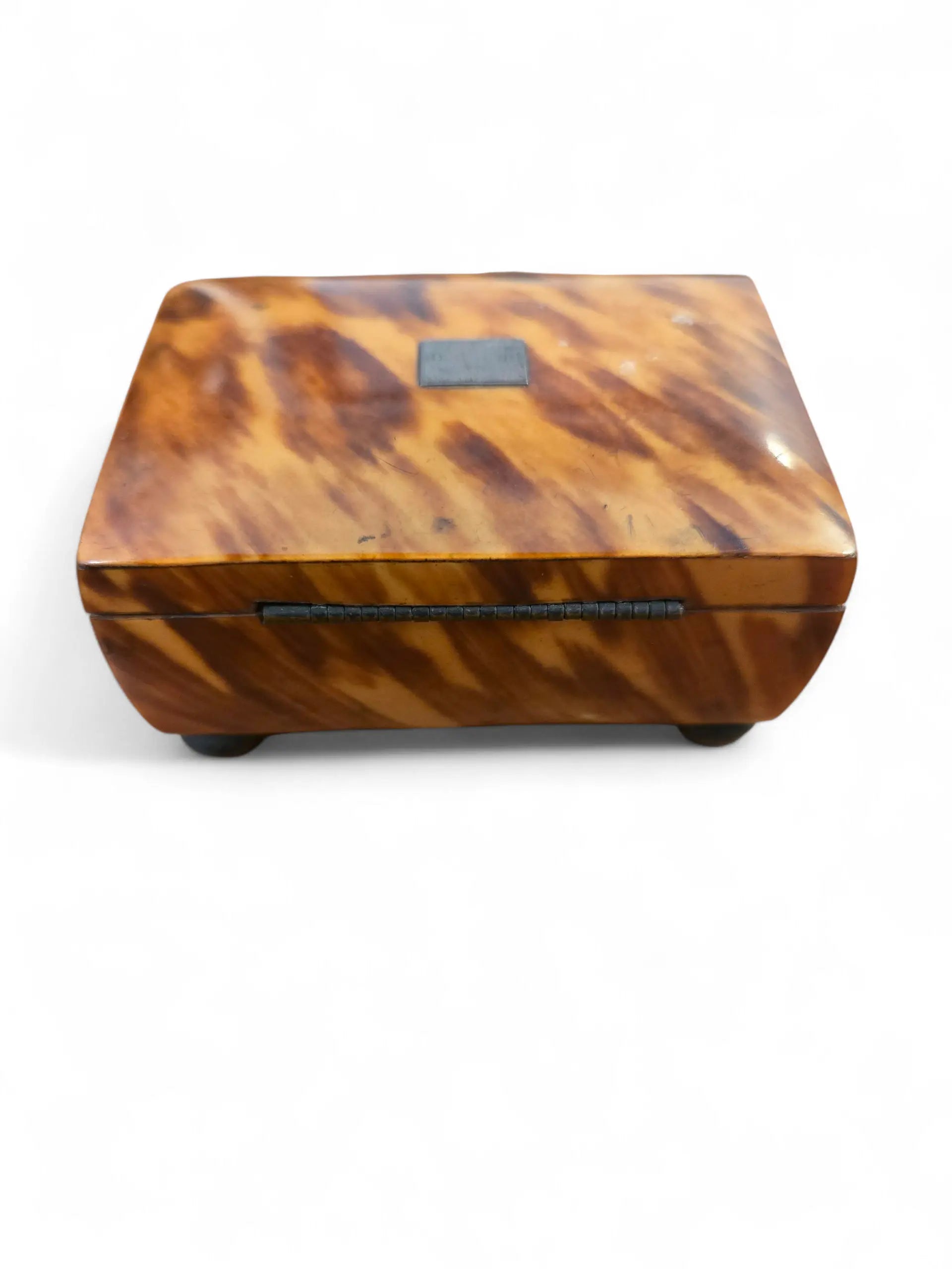 Miniature 19th C. tortoise box. Home Crush
