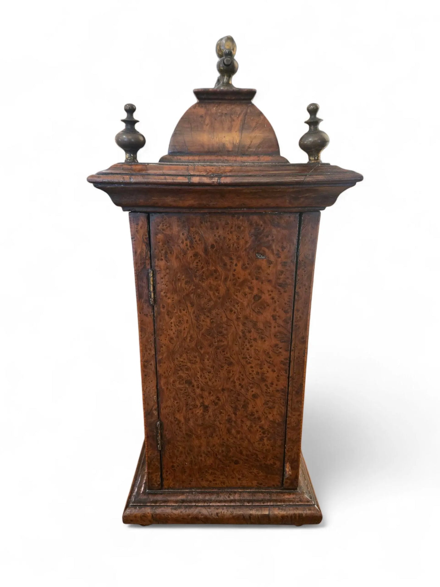 Mechanism clock Antique George II Burr Walnut Bracket Clock Home Crush