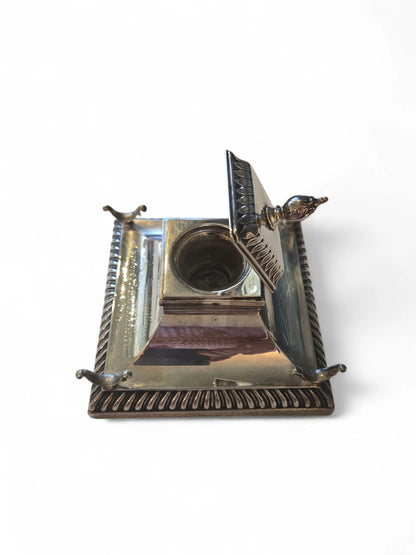 Antique sterling inkwell 1918 Home Crush