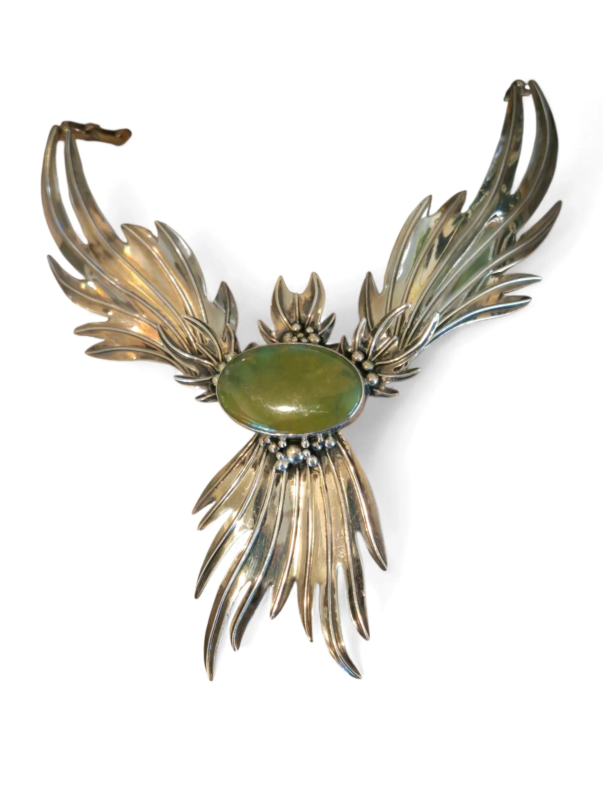 Vintage Sharon Sandoval Sterling Silver Phoenix Necklace Home Crush