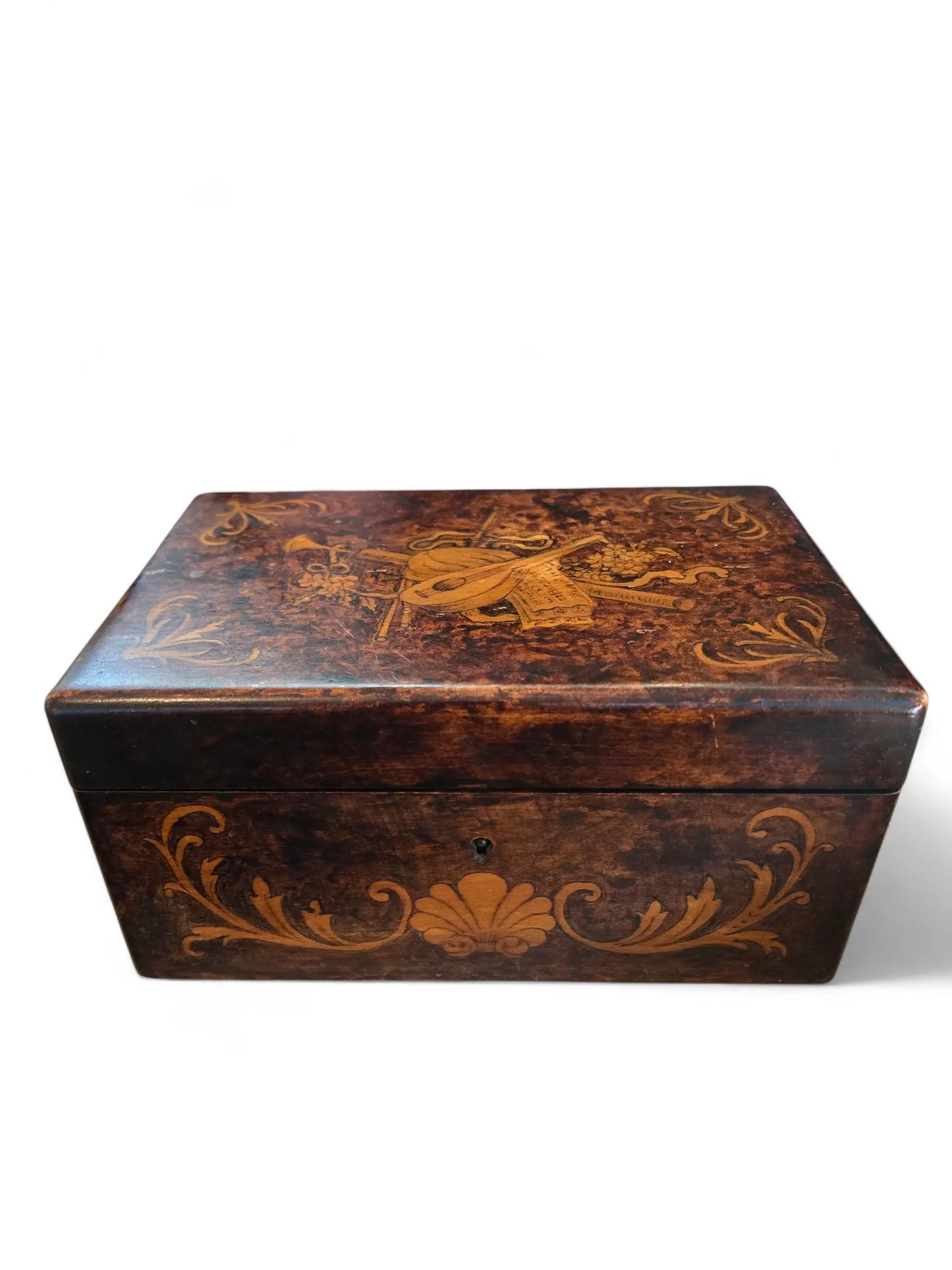 Antique Italian Sorrento Marquetry Box Home Crush