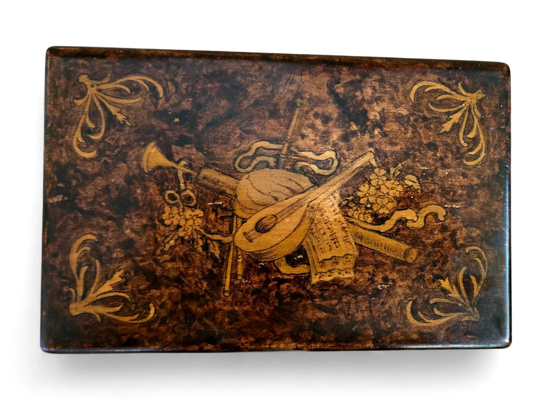 Antique Italian Sorrento Marquetry Box Home Crush