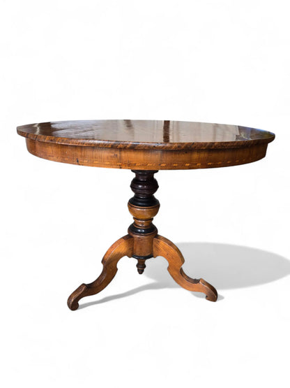 Antique Italian fruitwood inlaid marquetry table Home Crush