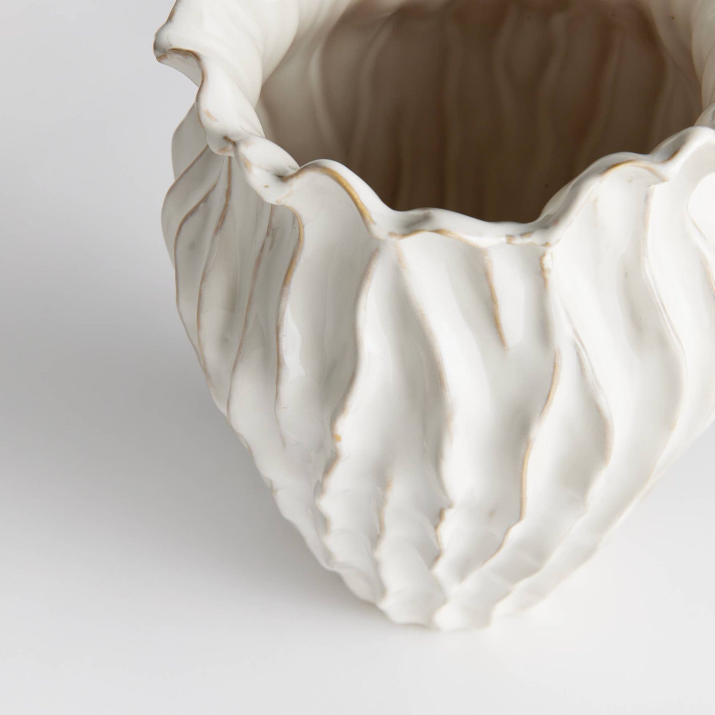 Esmeralda Vase - White Napa Home & Garden