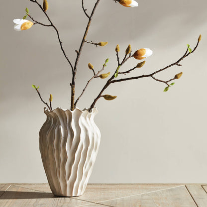 Esmeralda Vase - White Napa Home & Garden