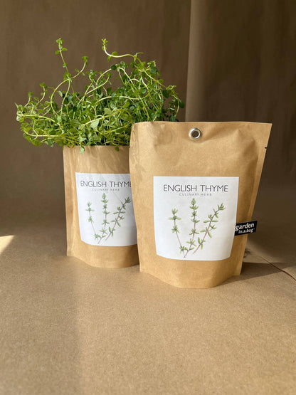 Garden in a Bag English Thyme | Summer Kitchen Garden Gift Potting Shed Creations, Ltd.
