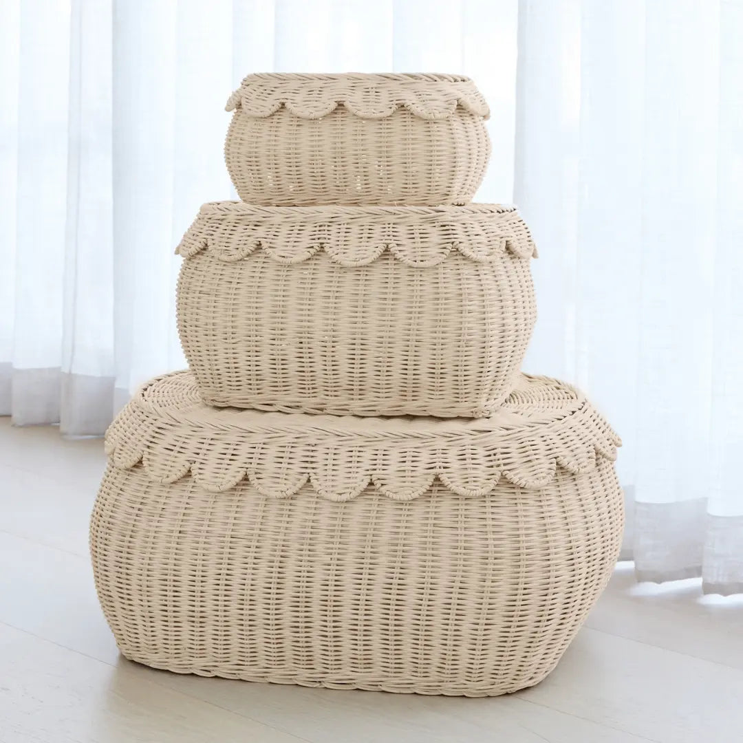 FAUNA TRIO RATTAN BASKET SET NATURAL BEBE BASK®