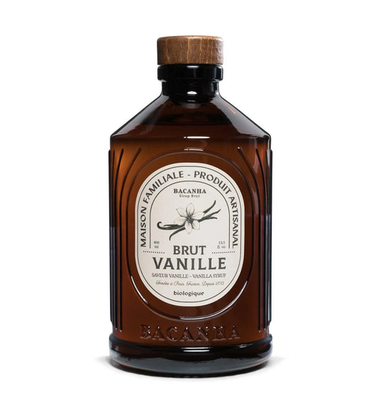 Raw Vanilla Syrup - Organic - 400 ml Bacanha USA & Canada