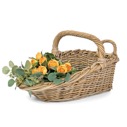 S/2 RATTAN SCOOP OH-KUBU GRY Willow Group