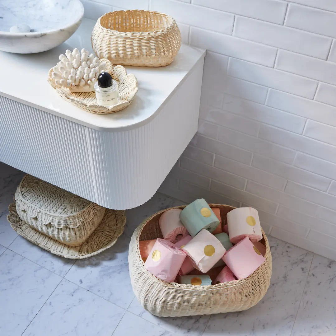 FAUNA TRIO RATTAN BASKET SET NATURAL BEBE BASK®