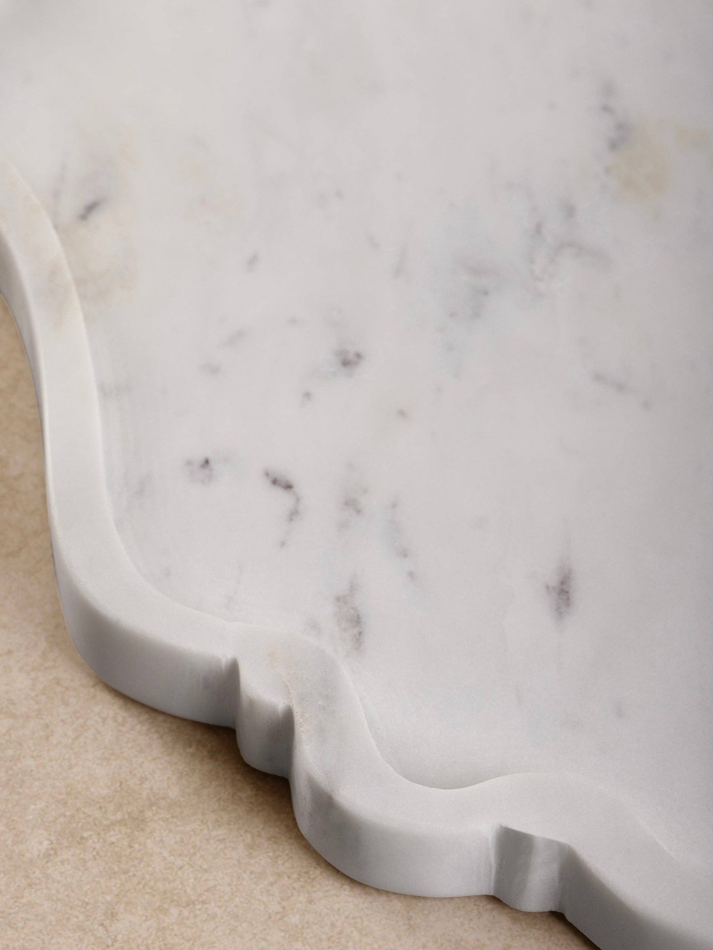 Cascade Scalloped Marble Tray GAURI KOHLI