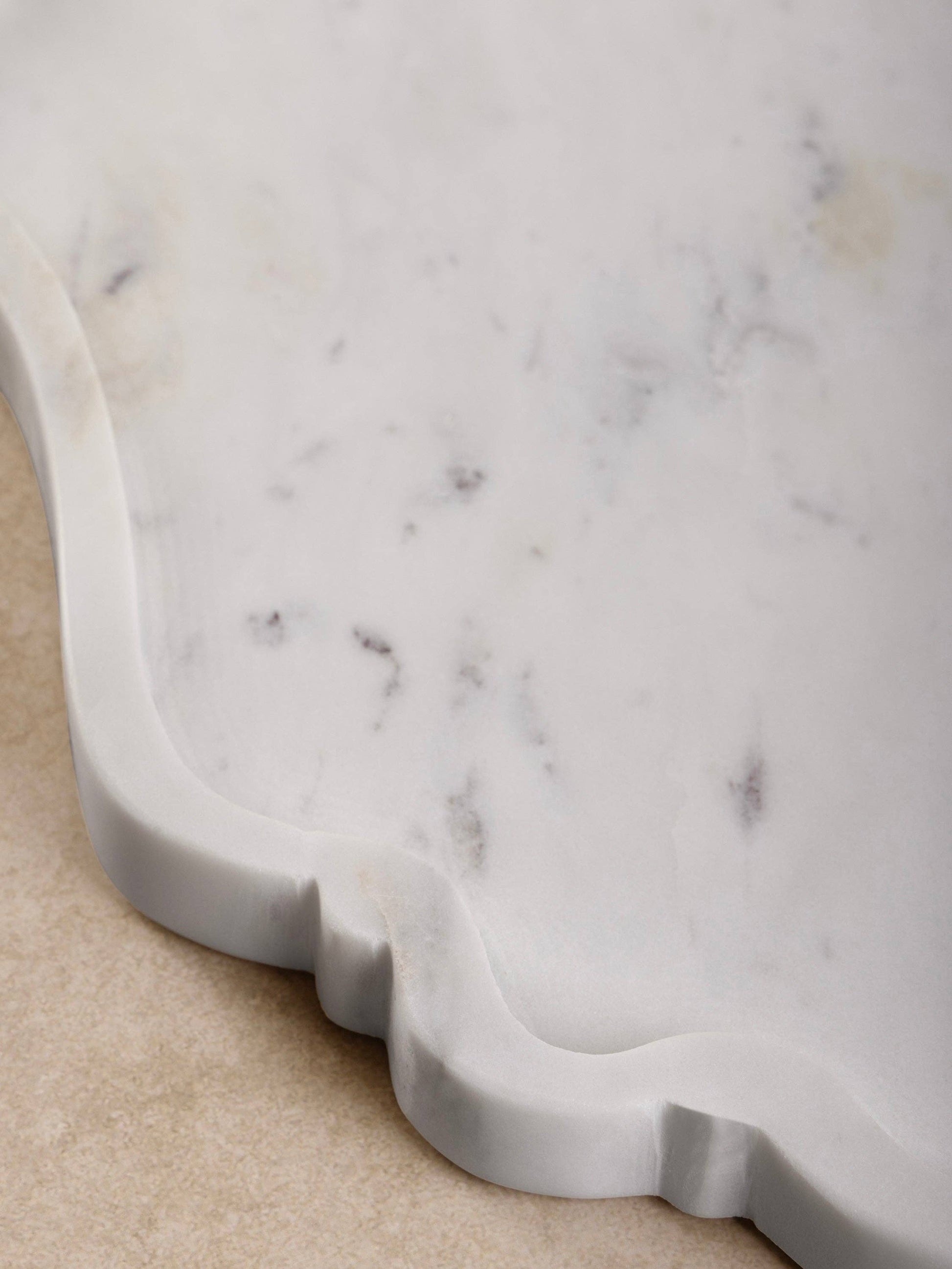 Cascade Scalloped Marble Tray GAURI KOHLI